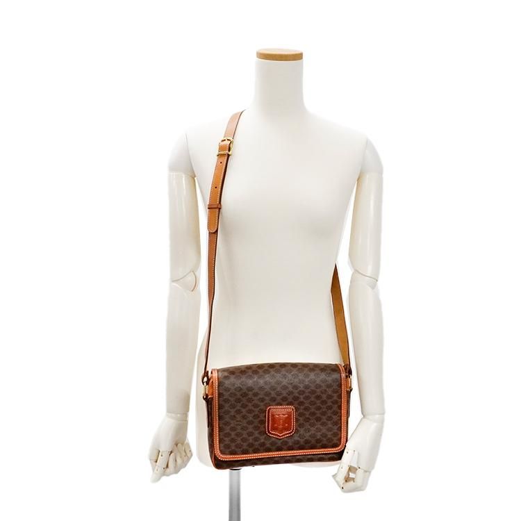 【美品】CELINE　セリーヌ　マカダム　フラップ　ショルダーバッグ　M14 セリーヌ マカダム柄 M14 ショルダーバッグ - 01242 - ショップ