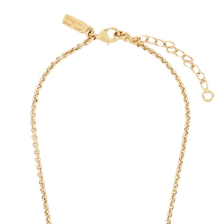 ファッションデザイナー ヴァラネックレス ゴールド ヴィンテージ|フェラガモ Ferragamo アクセサリー