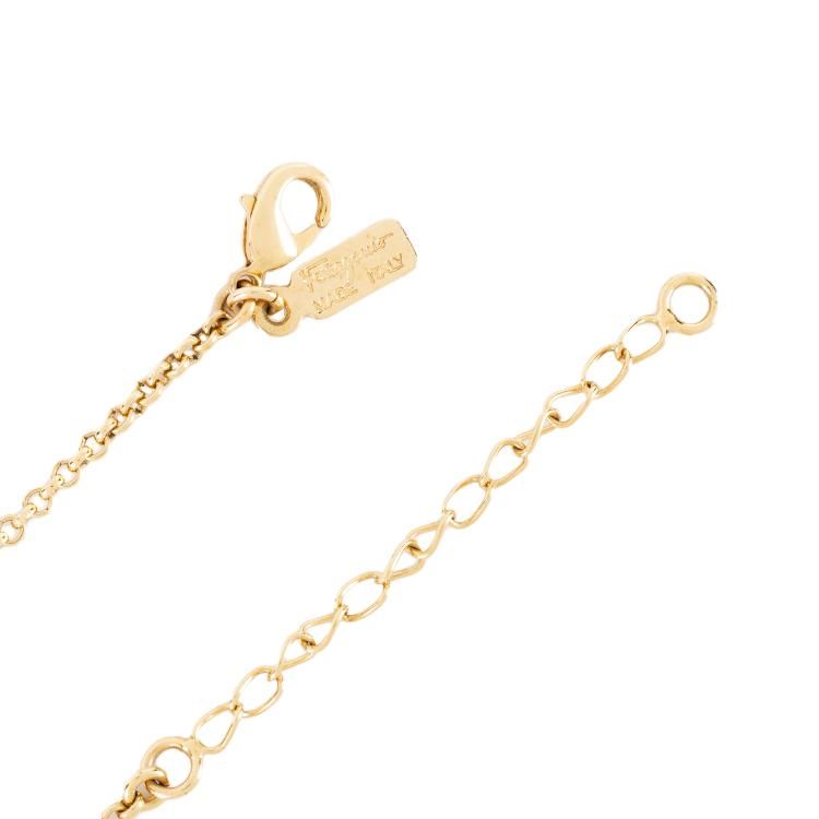 ヴァラネックレス ゴールド ヴィンテージ|フェラガモ Ferragamo