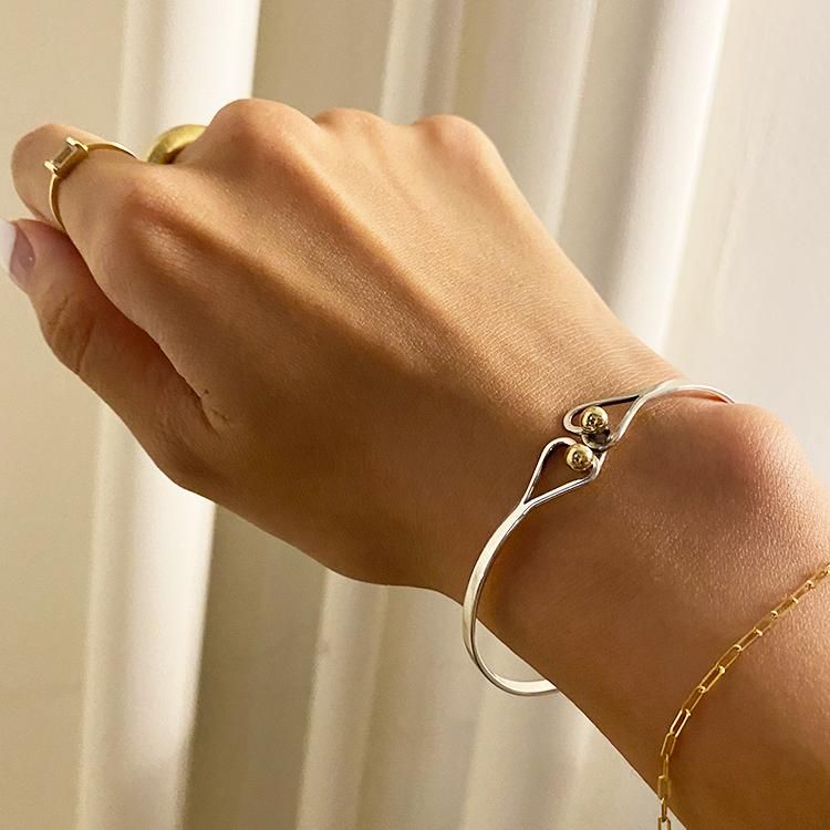 フック&アイバングル シルバー×ゴールド ヴィンテージ フック&アイバングル シルバー×ゴールド ヴィンテージ