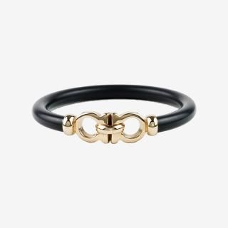 ガンチーニバングル ゴールド×ブラック ヴィンテージ|フェラガモ Ferragamoの商品画像