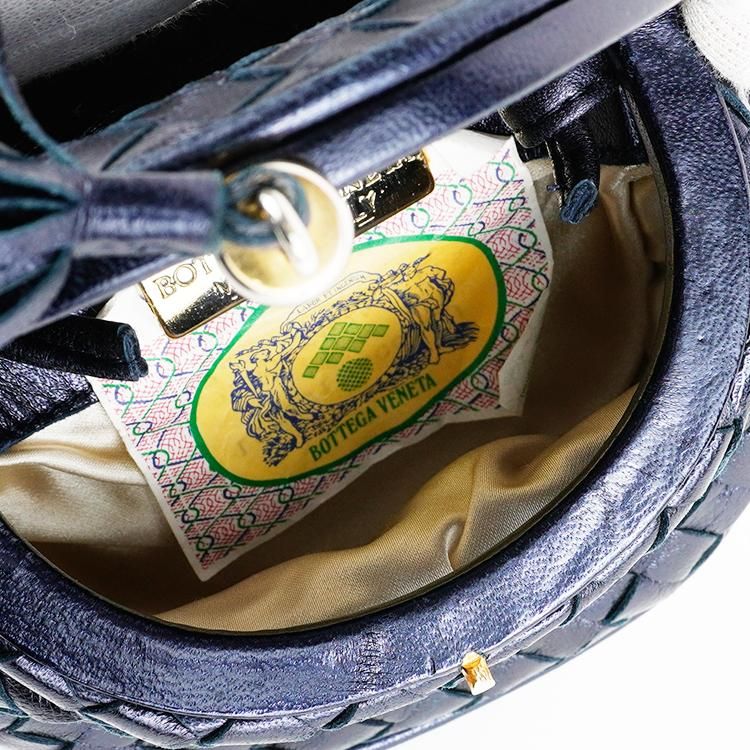 イントレチャートコンパクトショルダーバッグ ネイビー