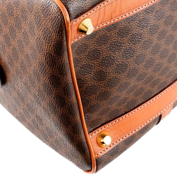CELINE ボストンバッグ　M12 マカダム柄 CELINE マカダム柄ボストンバッグ