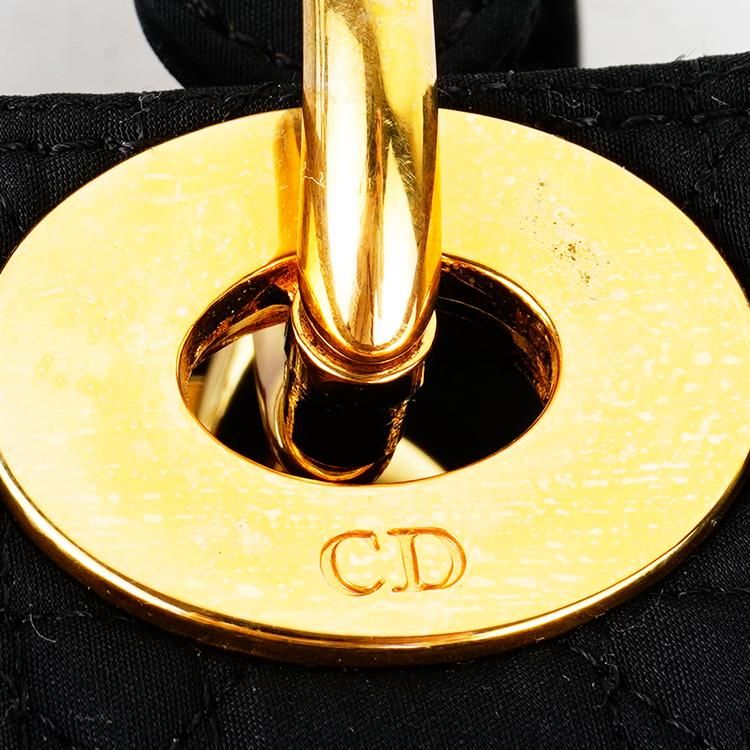 レディディオールカナ―ジュハンドバッグRU0937 ブラック ヴィンテージ