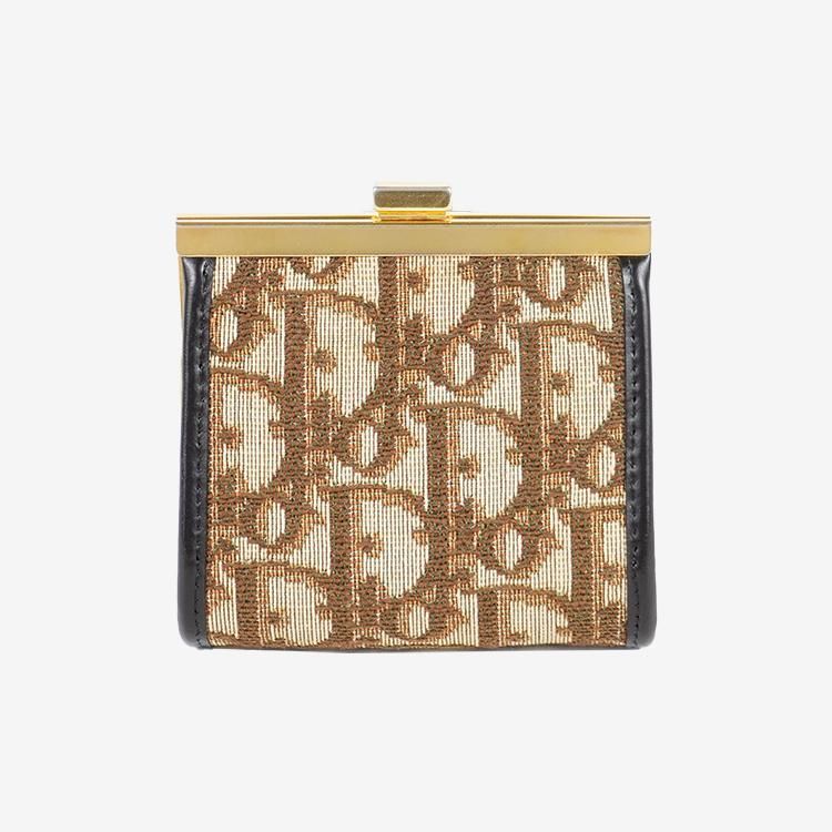 豪奢な トロッターコインケース Dior ヴィンテージ|ディオール ブラウン 小物