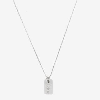 ロゴプレートネックレス シルバー ヴィンテージ|ディオール Diorの商品画像