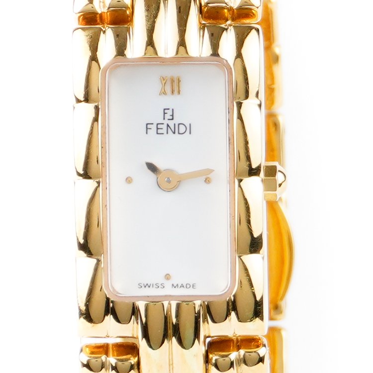 【稼働品】FENDI フェンディ 670L オロロジ ゴールド ヴィンテージ時計