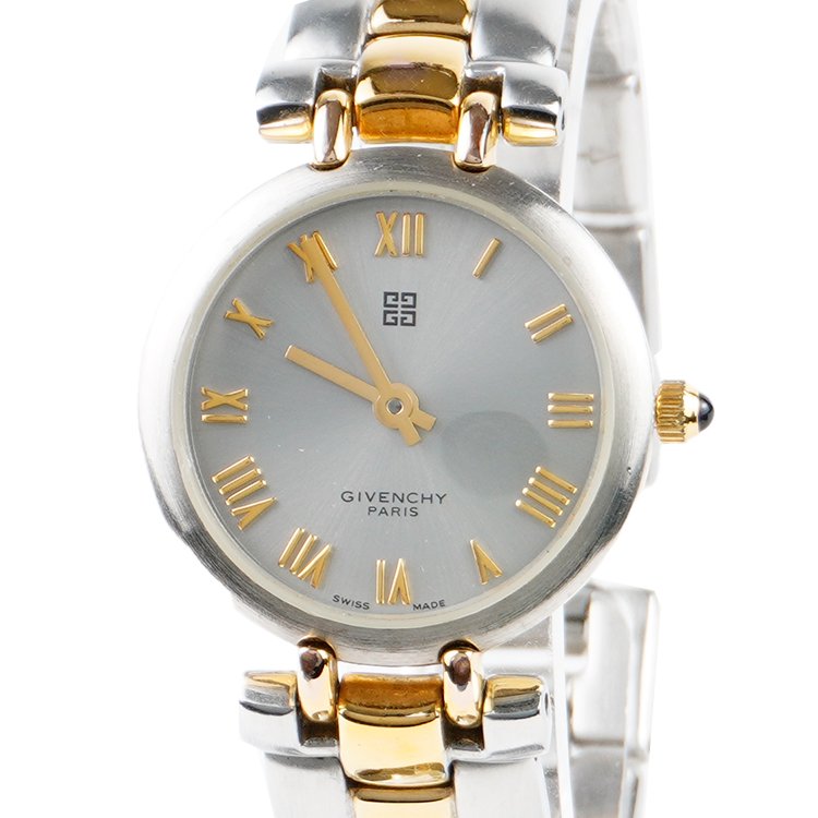ジバンシー アナログ腕時計024979 新品未使用 シルバー/ゴールド色文字