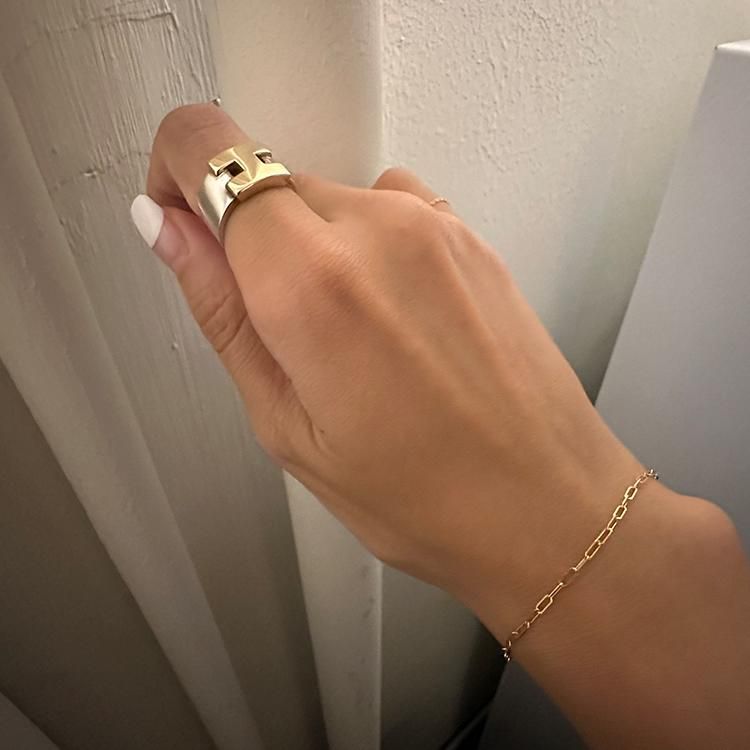 ヘラクレスリング シルバー×ゴールド ヴィンテージ エルメス