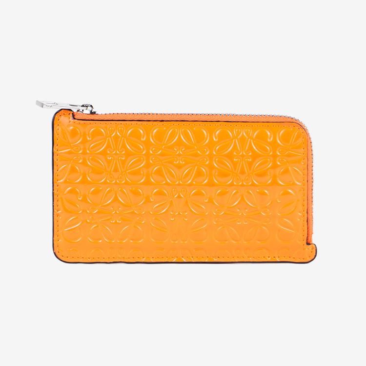 LOEWE レザー フラグメントケース 紺、ベージュ、黒