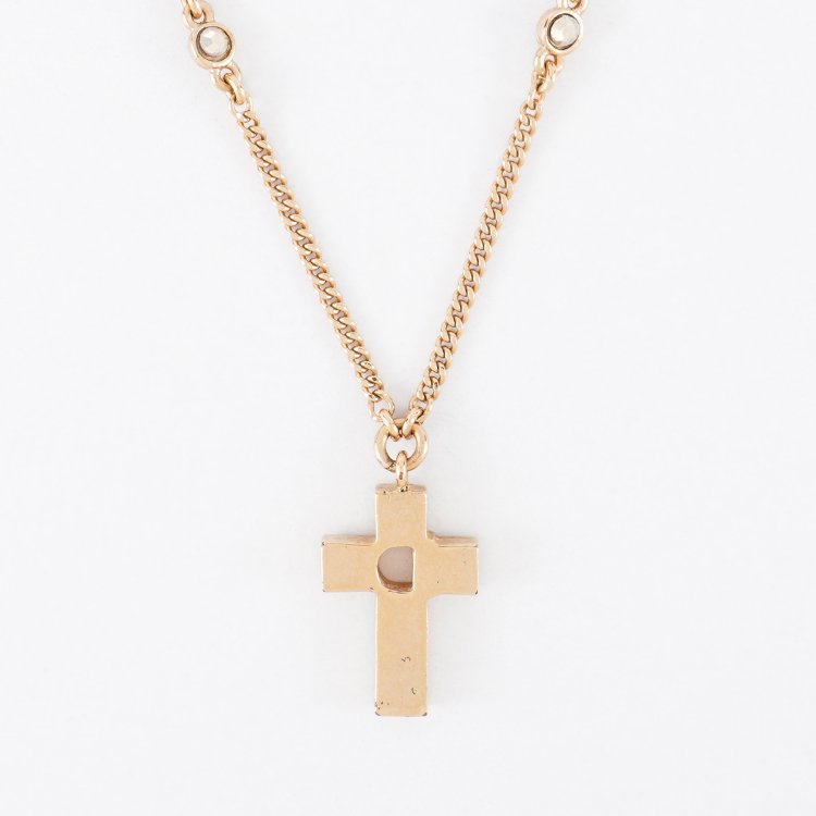 Dior ブレスレット　クロス　十字架　ロゴ　ラインストーン