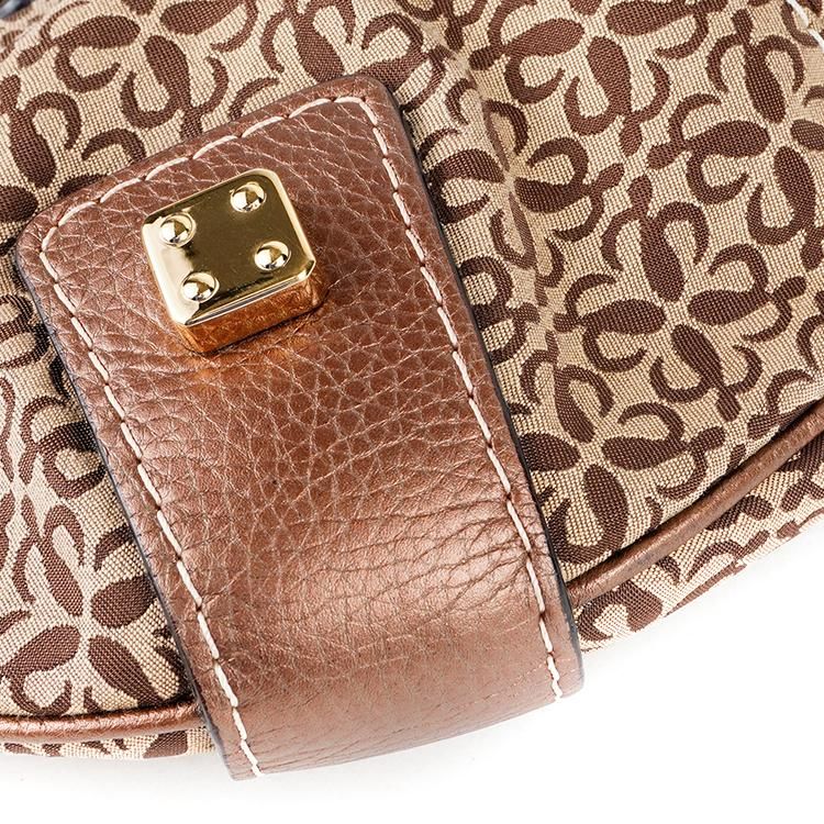 【ヴィンテージ】Rank:B☆LOEWE アイボリー アナグラム バッグ VINTAGE LOEWE/ロエベ】アナグラム ショルダーバッグ