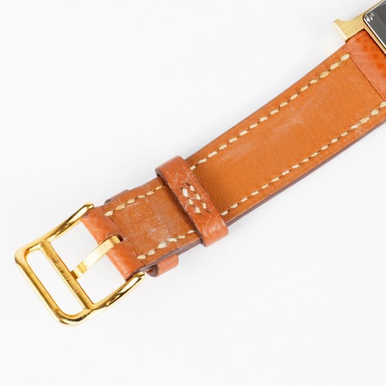 HH1.201 Hウォッチ レザーベルト ▢O刻印 キャメル ヴィンテージ