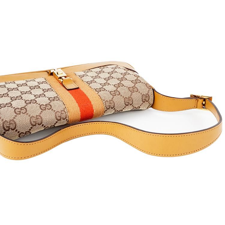 【美品/希少】GUCCI ボディバッグ ジャッキー GGキャンバス ベージュ GGキャンバスジャッキーショルダーバッグ ベージュ ヴィンテージ