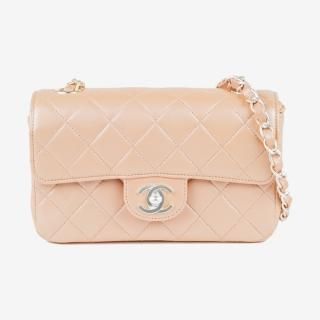 マトラッセシングルフラップシングルチェーンショルダーバッグ ラムスキン サーモンピンク ヴィンテージ|シャネル CHANELの商品画像