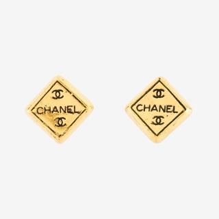 ココマークスクエアピアス ゴールド ヴィンテージ|シャネル CHANELの商品画像