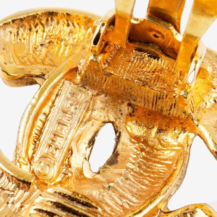 【最終値下げ】　CHANEL ココマーク　マトラッセ　ヴィンテージ　イヤリング CHANEL - シャネル ヴィンテージ ココマーク マトラッセ
