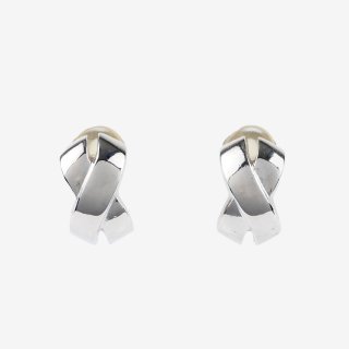 クロスデザインイヤリング シルバー ヴィンテージ|ディオール Diorの商品画像