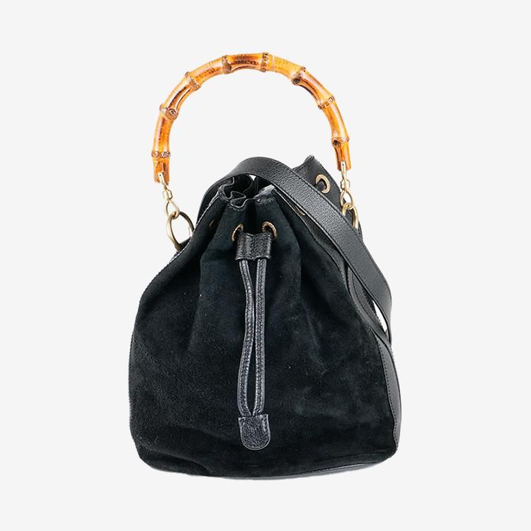 バンブー巾着2WAYバッグ ブラック ヴィンテージ|グッチ GUCCI バンブー巾着2WAYバッグ ブラック ヴィンテージ|グッチ GUCCI