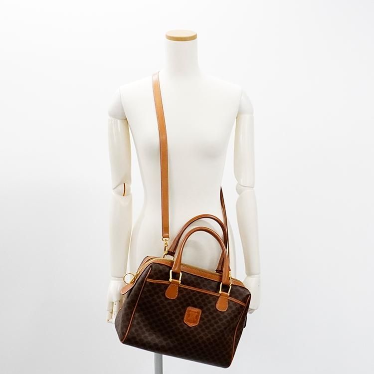 マカダム柄スクエアボストンバッグ M95 ブラウン ヴィンテージ|セリーヌ CELINE - 【公式】Rilish SELECT  VINTAGE｜ハイブランドヴィンテージの通販セレクトショップ