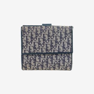 トロッター二つ折り財布 ネイビー ヴィンテージ|ディオール Dior の商品画像
