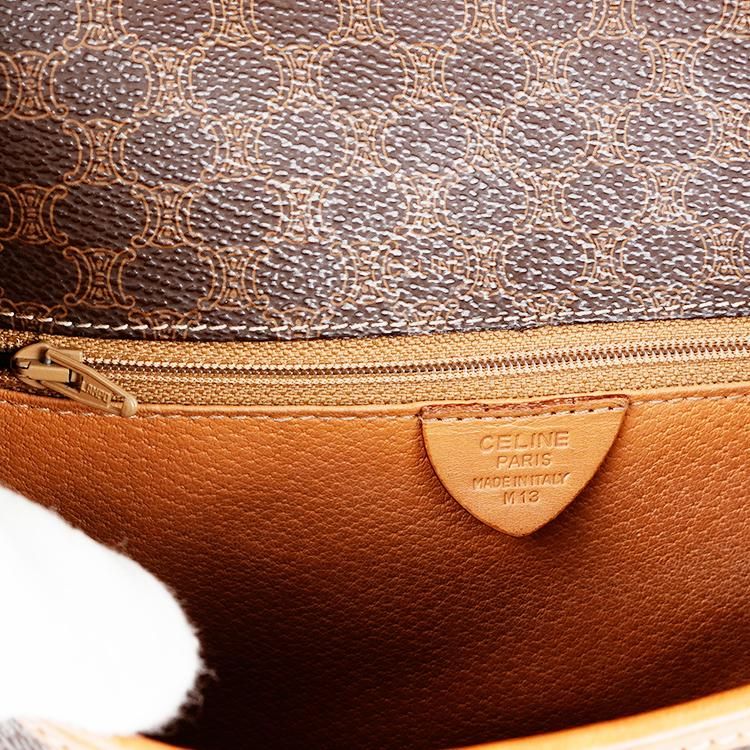 CELINE セリーヌ マカダム柄 ショルダーバッグ PVC レディース