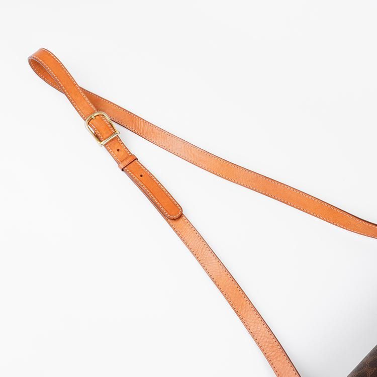 マカダム柄サークルロゴショルダーバッグ M13 ブラウン ヴィンテージ