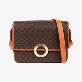 極美品☆ CELINE セリーヌ ボディバッグ マカダム柄 サークルロゴ CELINE/セリーヌ】マカダム柄 サークルロゴモチーフ ショルダー