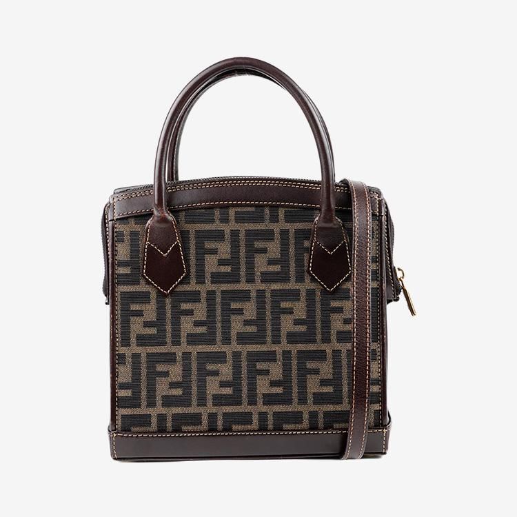 ⭐️FENDI/フェンディ ヴィンテージ ズッカ柄ハンドバッグ パープル