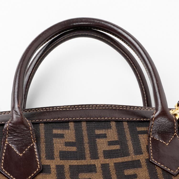 ズッカ柄2WAYバッグ ブラウン ヴィンテージ|フェンディ FENDI