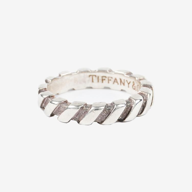 Tiffany ナロー ツイストリング ヴィンテージ　15号