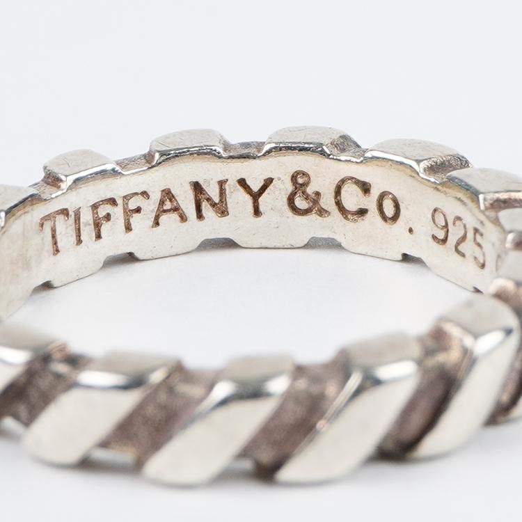 Tiffany ナロー ツイストリング ヴィンテージ　15号