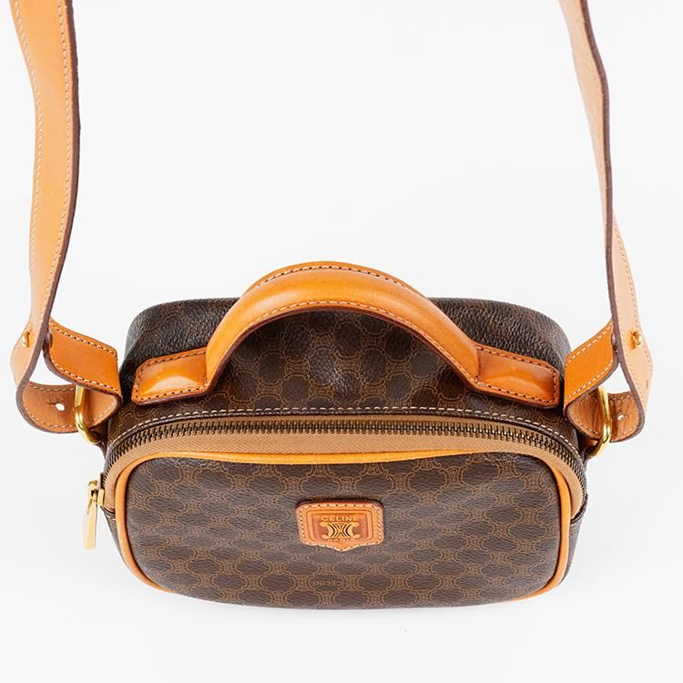 マカダム柄ミニ2WAYバッグ M94 ブラウン ヴィンテージ|セリーヌ CELINE