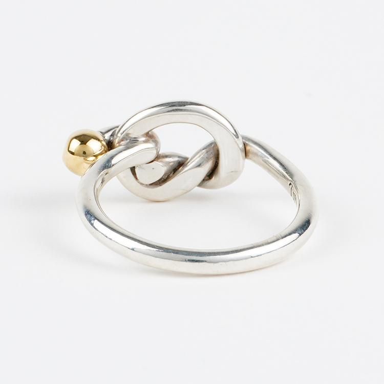 ビンテージティファニーのラブノットリング925 750 VINTAGE TIFFANY ティファニー ラブノットリング 925 750