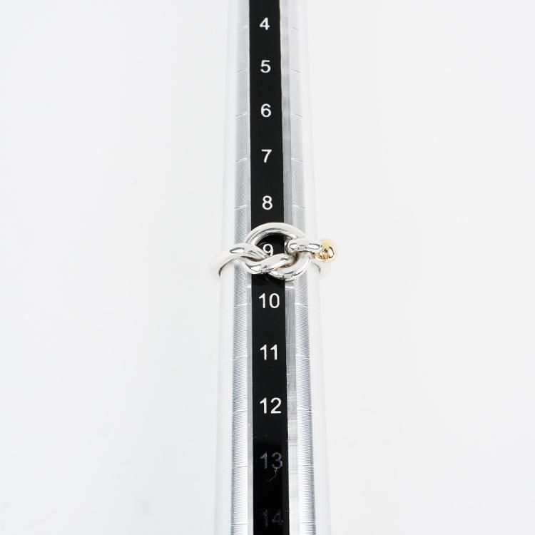 【専用商品】ティファニー　ラブノットリング　7号　シルバー925 ゴールド ラブノットリング シルバー×ゴールド ヴィンテージ|ティファニー