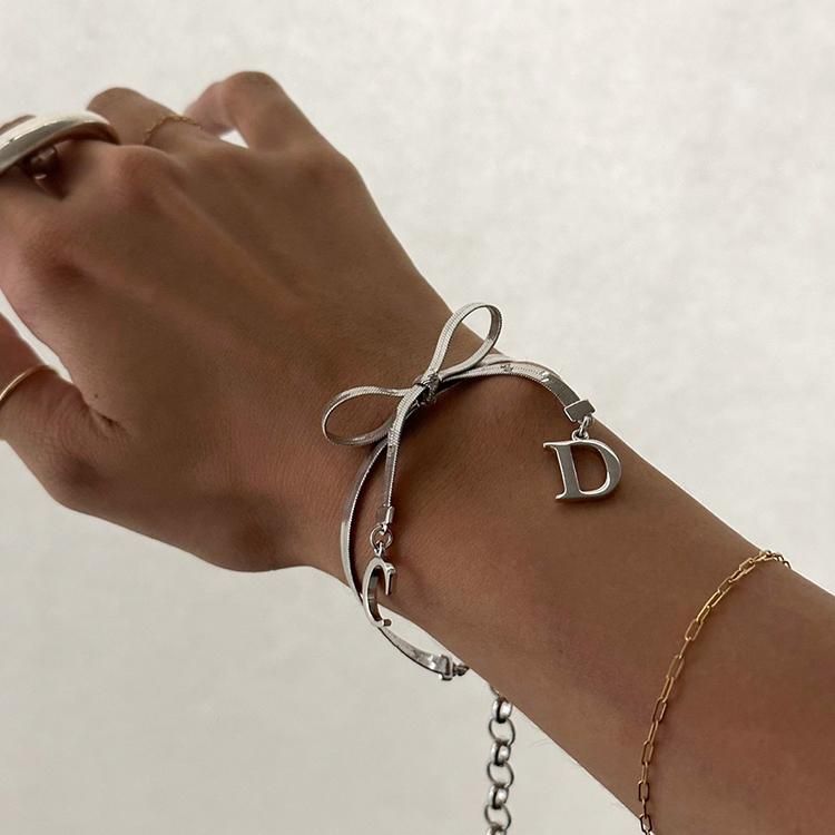 CDロゴリボンブレスレット シルバー ヴィンテージ|ディオール CDロゴリボンブレスレット シルバー ヴィンテージ|ディオール