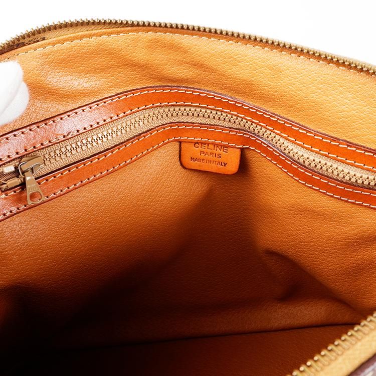 マカダム柄ボリード型ハンドバッグ DM94 ブラウン ヴィンテージ