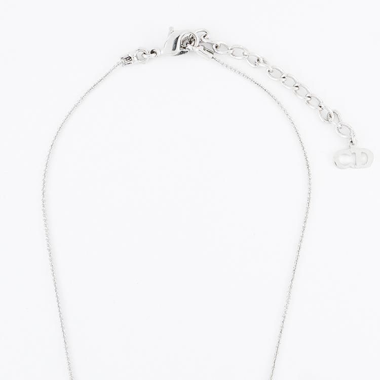 【美品】Dior CDロゴチャームネックレス シルバー ヴィンテージ CDロゴチャームネックレス シルバー ヴィンテージ|ディオール