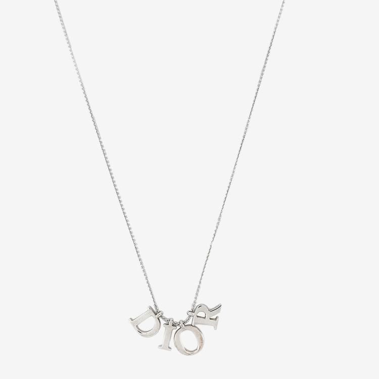 ロゴチャームネックレス シルバー ヴィンテージ|ディオール Dior ロゴチャームネックレス シルバー ヴィンテージ|ディオール Dior