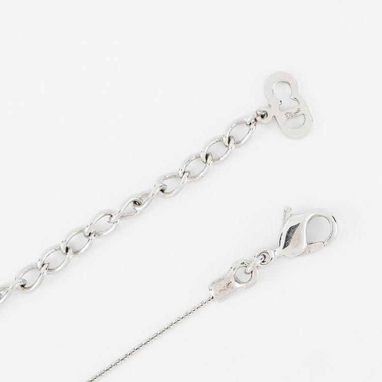 ロゴチャームネックレス シルバー ヴィンテージ|ディオール Dior