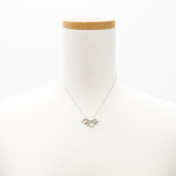 ロゴチャームネックレス シルバー ヴィンテージ|ディオール Dior ロゴチャームネックレス シルバー ヴィンテージ|ディオール Dior