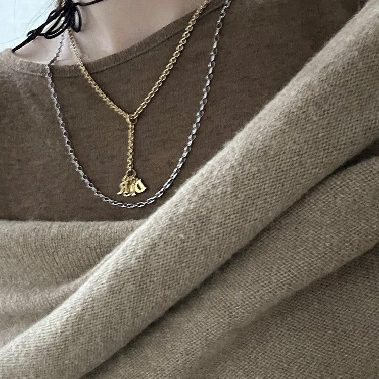 ロゴチャームネックレス ゴールド ヴィンテージ|ディオール Dior ロゴチャームネックレス ゴールド ヴィンテージ|ディオール Dior