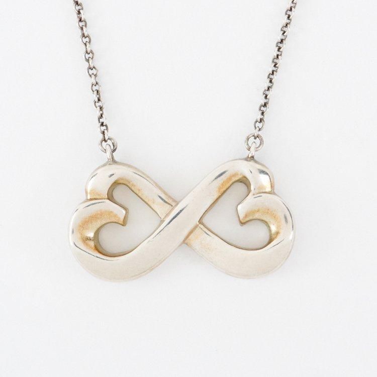 ダブルラビングハートネックレス シルバー ヴィンテージ|ティファニー