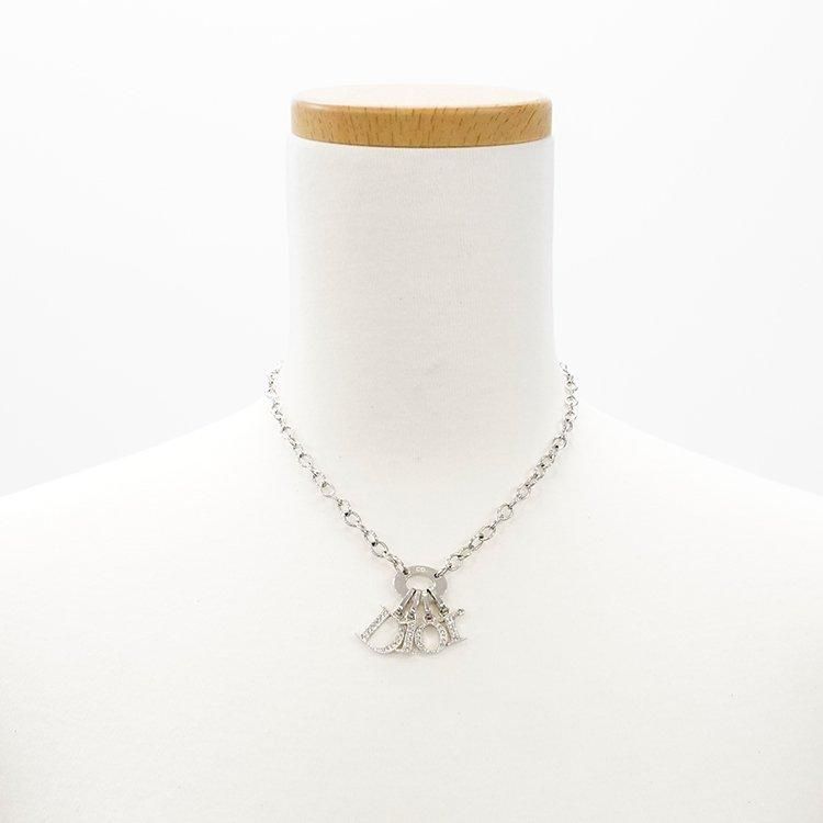 ロゴチャームネックレス シルバー ヴィンテージ|ディオール Dior