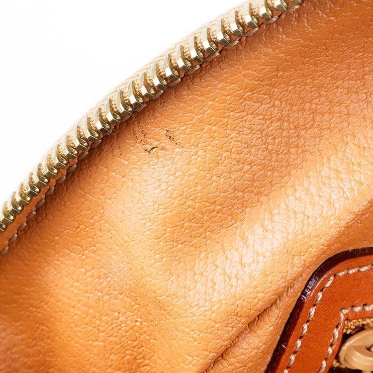 マカダム柄ハーフムーンハンドバッグ MC98/2 ブラウン ヴィンテージ