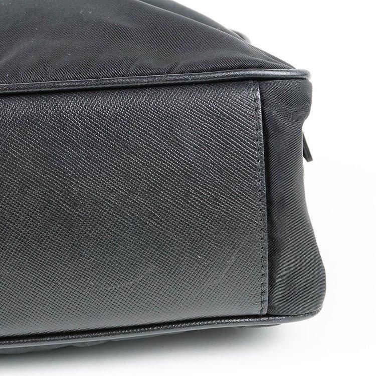 PRADAプラダナイロン三角ロゴハンドバッグヴィンテージ 三角ロゴナイロンハンドバッグ ブラック ヴィンテージ|プラダ