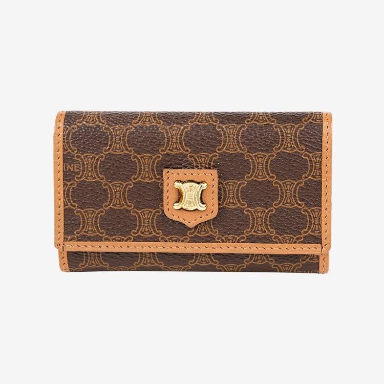【時間指定不可】 タグ付き デッドストック CELINE キーケース マカダム セリーヌ 小物