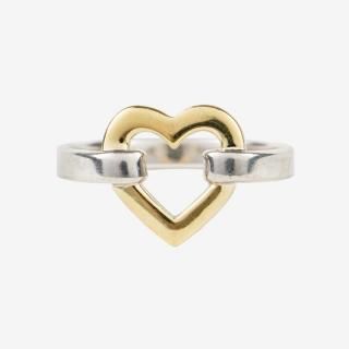 オープンハートコンビリング シルバー×ゴールド ヴィンテージ|ティファニー TIFFANYの商品画像