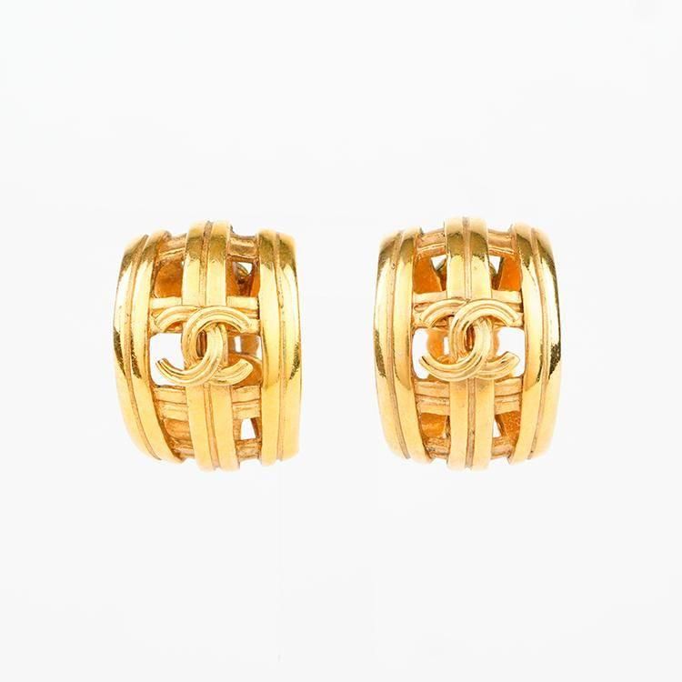 CHANEL シャネル ココマークイヤリング 96P ゴールド