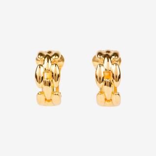Dior ディオール チェーンモチーフハーフフープイヤリング ゴールド ヴィンテージの商品画像